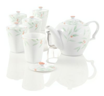 Delicate Branch Porcelain Teapot Set image