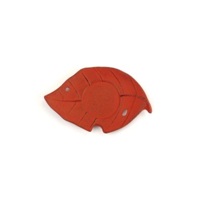 Teavana Leaf Cast Iron Coaster, red