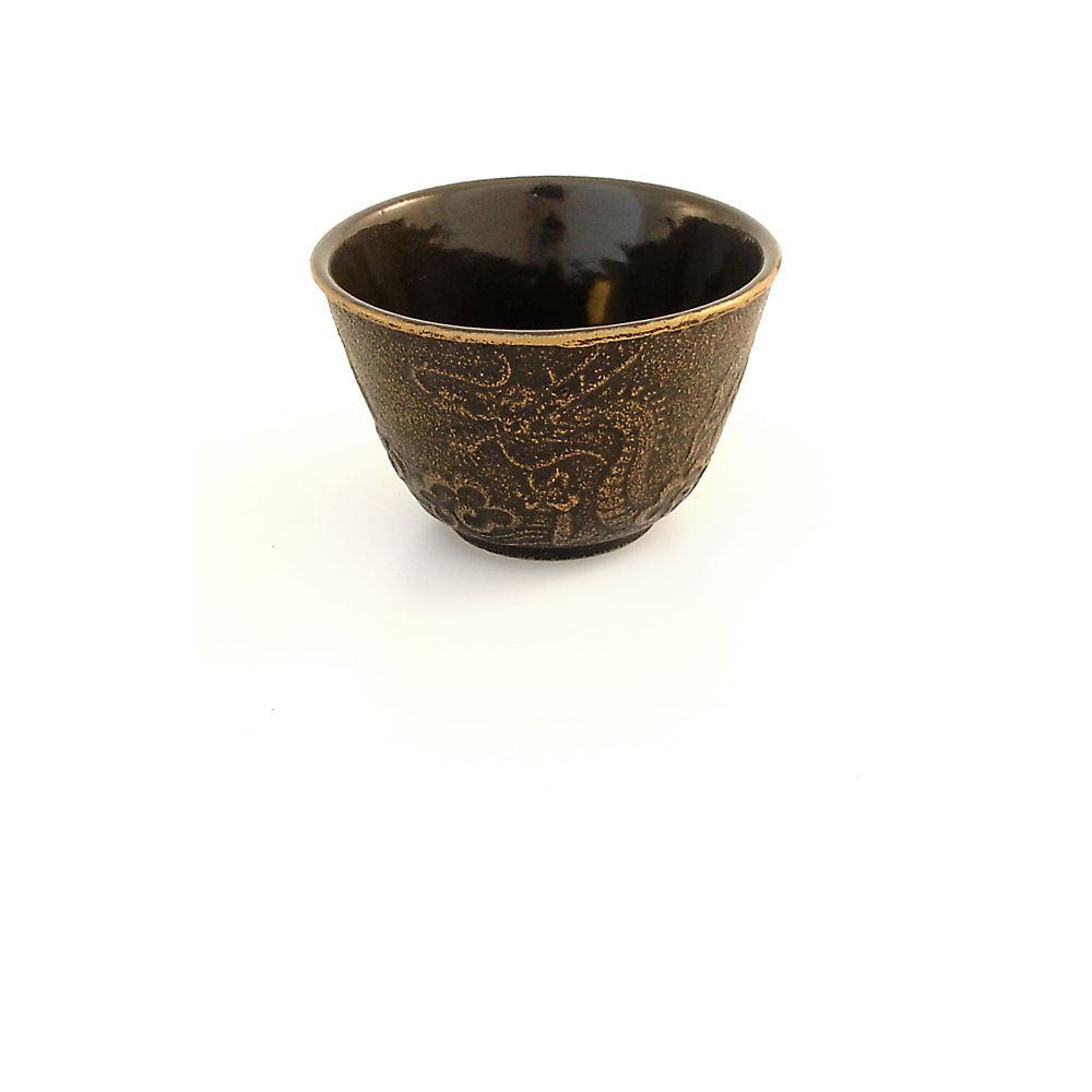 Teavana Imperial Dragon Cast Iron Tea Cup, black