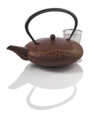 Teavana Imperial Dragon Cast Iron 46oz Pewter Teapot