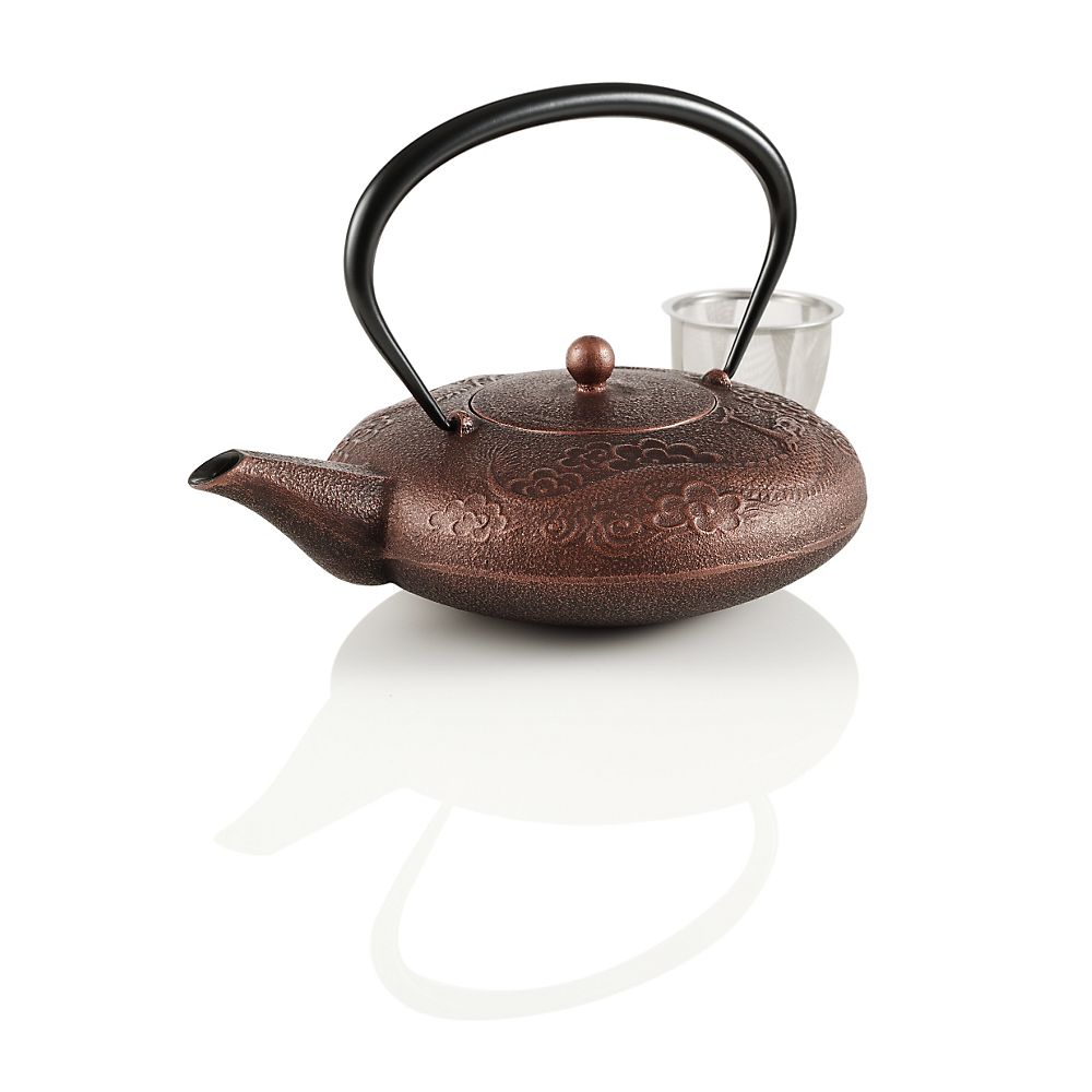 Teavana Imperial Dragon Cast Iron 46oz Copper Teapot