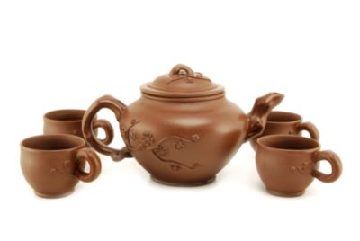 Spring Yixing Teapot Set with four cups image
