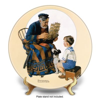 2013 Norman Rockwell Annual Plate: Sea Captain And Boy