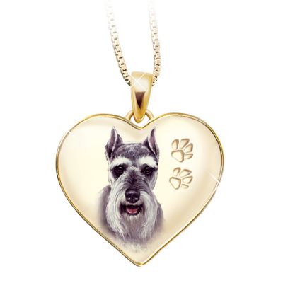 Keepsake Schnauzer Dog Pendant Necklace