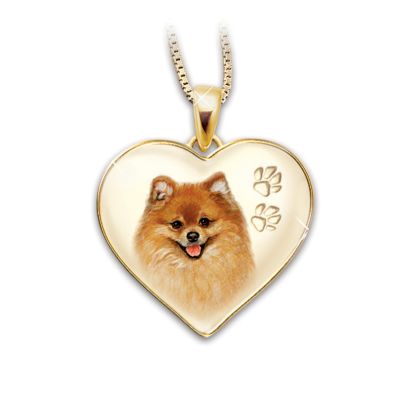 Keepsake Pomeranian Dog Necklace