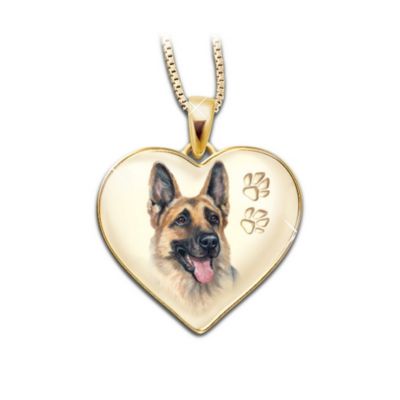Keepsake German Shepherd Dog Pendant Necklace