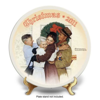 Home For Christmas Norman Rockwell 2011 Christmas Collector Plate