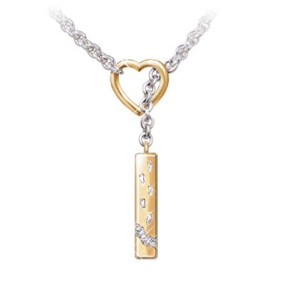 Footprints In The Sand Diamond Necklace Jewelry
