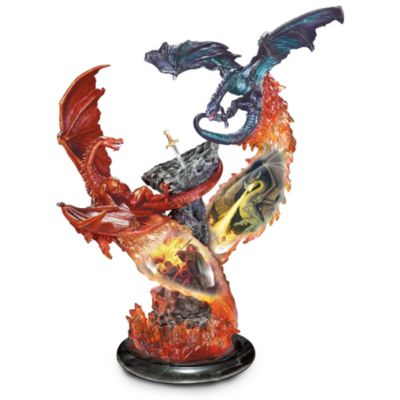 Forged In Fire Fantasy Art Collectible Double Dragon Figurine