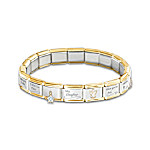Daughter Italian Charm Bracelet With Swarovski Crystals: My Daughter, I Wish You
