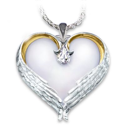 Forever In My Heart Sterling Silver Heart Shaped Pendant Necklace Sympathy Gift