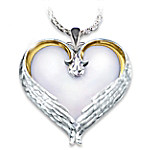 Forever In My Heart Sterling Silver Heart Shaped Pendant Necklace Sympathy Gift