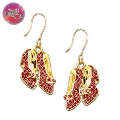 Buy Wizard Of Oz Over The Rainbow Dorothy's Ruby Slippers Pierced Earrings