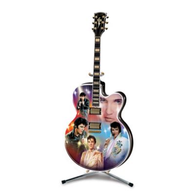 Elvis Presley Rocking Through The Years Guitar Collector Plate
