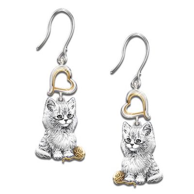 Purr-Fect Companion Cat Lover Keepsake Earrings