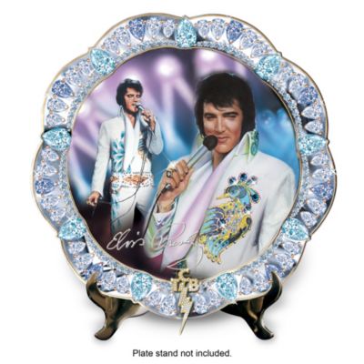 Elvis Presley Jewel Of Vegas Collector Plate