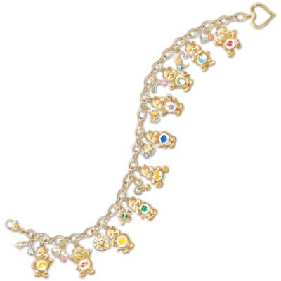 Collectible Care Bears Ultimate Charm Bracelet With Swarovski Crystals