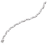 Sterling Silver Divinely Diamonds Bracelet Romantic Jewelry Gift For Her