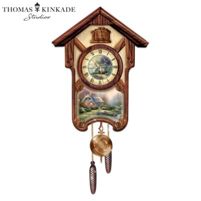 Thomas Kinkade Timeless Memories Wall Cuckoo Clock