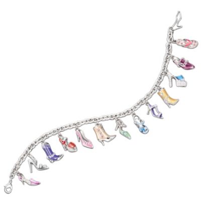 Ultimate Shoe Charm Bracelet With Charms For Every Mood: Unique Jewelry Gift For Her
