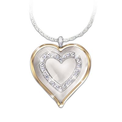My Daughter, My Blessing Heart Shaped Pendant Necklace Gift For Daughter
