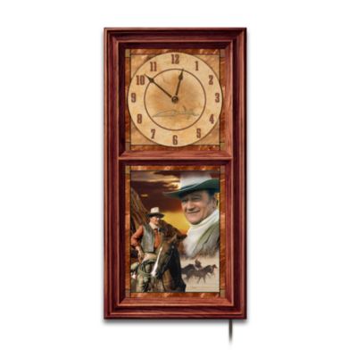 Buy John Wayne Timeless Hero Collectible Wall Clock