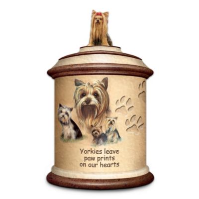 Tail Waggin' Treats: Yorkie Stoneware Treat Canister Gift For Dog Lover