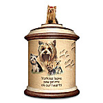 Tail Waggin' Treats: Yorkie Stoneware Treat Canister Gift For Dog Lover