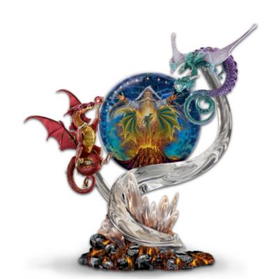Wizard's Wrath Collectible Dragon Figurine: Fantasy Home Decor