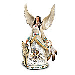 Trail Of Dreams Collectible Wolf Art Angel Figurine