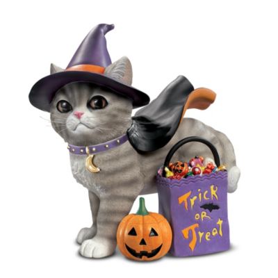 A Purr-fect Halloween Collectible Kitten Figurine
