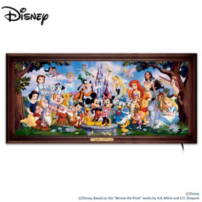 The Magic Of Disney Stained-Glass Panorama: Wall Decor