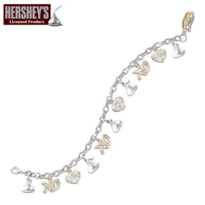 Hershey's Kisses Chocolate Lover Charm Bracelet: Jewelry Gift For Her