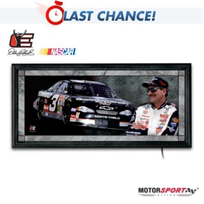 NASCAR Collectibles Dale Earnhardt Light Of A Legend No. 3 Racecar Panorama: Illuminated NASCAR Wall Decor Art