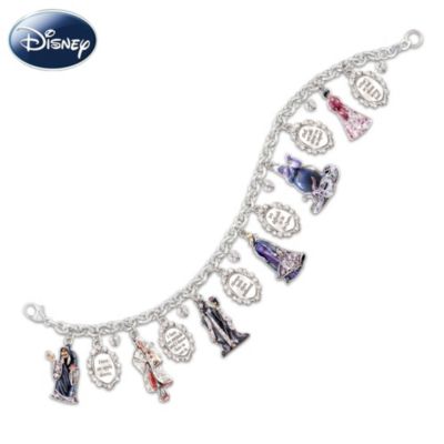 Disney Characters Charm Bracelet Jewelry Gift: Wickedly Beautiful