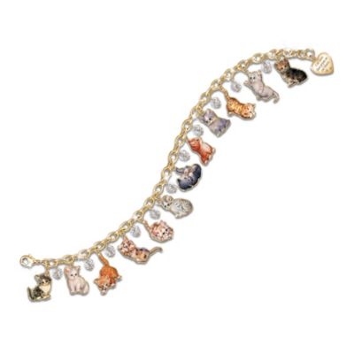 Ultimate Kitten Charm Bracelet: Engraved Jewelry Gift for Cat Lovers