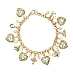 Irish Blessings Charm Bracelet Jewelry Gift For Her: Irish Wishes