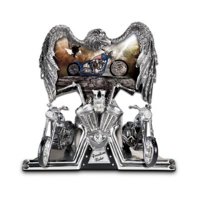Freedom Rider Eagle And Chopper Figurine - Motorcycle Gift