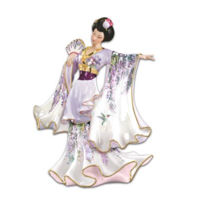 Lena Liu Wistful Beauty Wall Decor Art Porcelain Geisha Figure