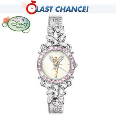 Disney Tinker Bell Reflections Of Time Crystal Watch