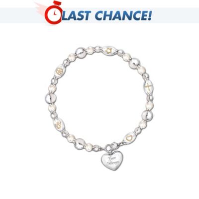 Dearest Daughter, Your Greatest Gifts Diamond And Cultured Pearl Bracelet Gift For Daughters