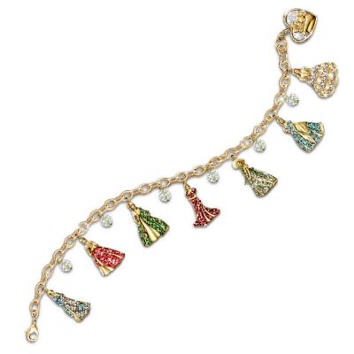 Gone With The Wind Swarovski Crystal Charm Bracelet