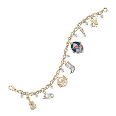 Alan Jackson Tribute Charm Bracelet