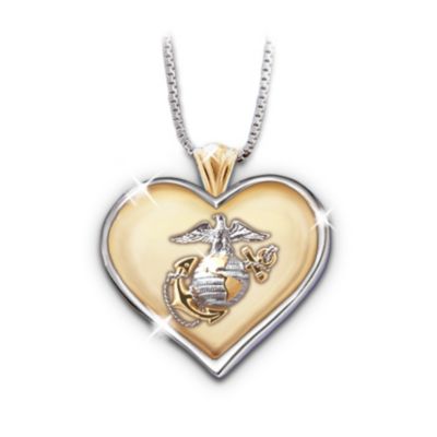 USMC Always In My Heart Pendant - Marine Corps Pendant Jewelry