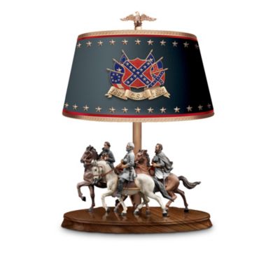 Light Of Glory Leaders Of The Confederacy Decorative Civil War Table Lamp: Civil War Decor