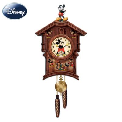 Disney Memories Of Mickey Mouse Wooden Wall Cuckoo Clock: Disney Mickey Mouse Wall Decor