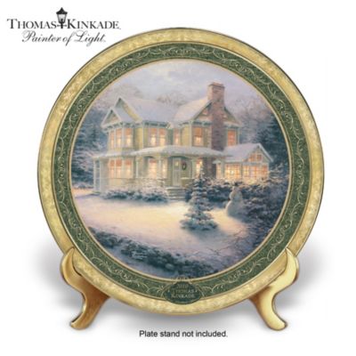 Thomas Kinkade 2010 Cherished Christmas Memories Collector Plate