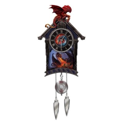 Buy A Timeless Quest For Power Dragon Art Cuckoo Clock