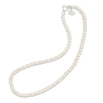 Grandma's Pearls Of Wisdom: Genuine Cultured Freshwater Pearl Necklace For Granddaughter