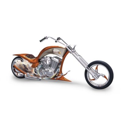 Eagle Art Motorcycle Figurine: Free Spirit Chopper